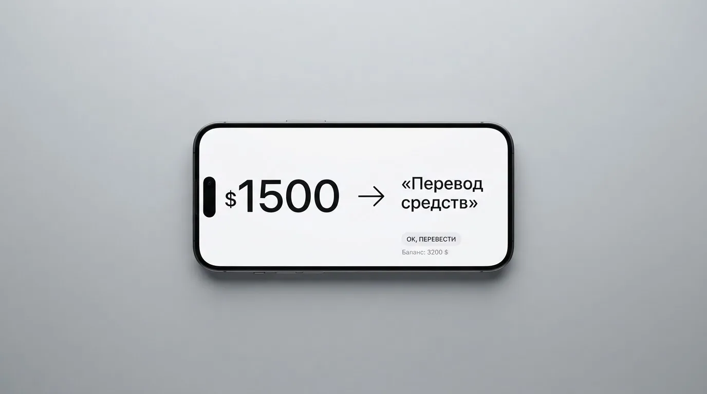 Телефон с экраном перевода стейблкоина